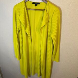 Marc New York light jacket with collar and 3/4 sleeves, Chartreuse, Large